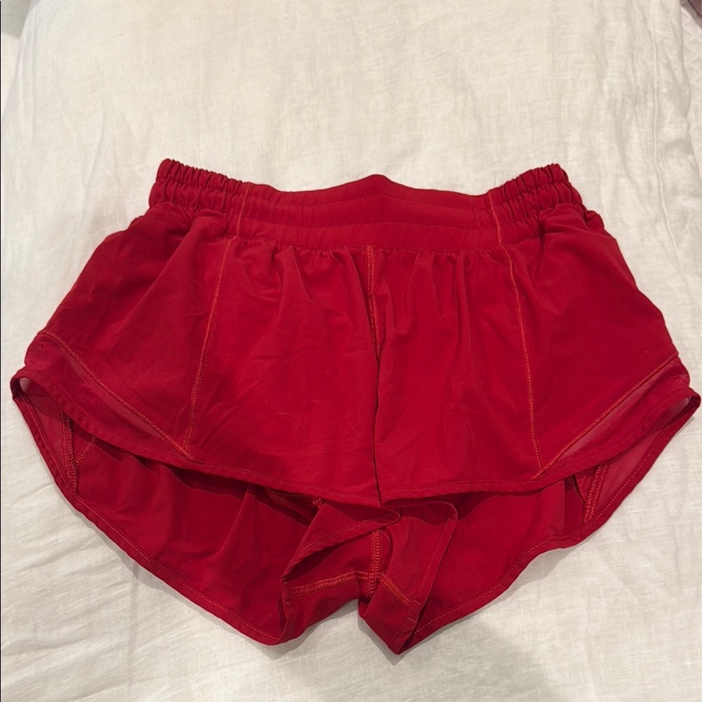 Lululemon Athletica Women's Red Athletic Shorts